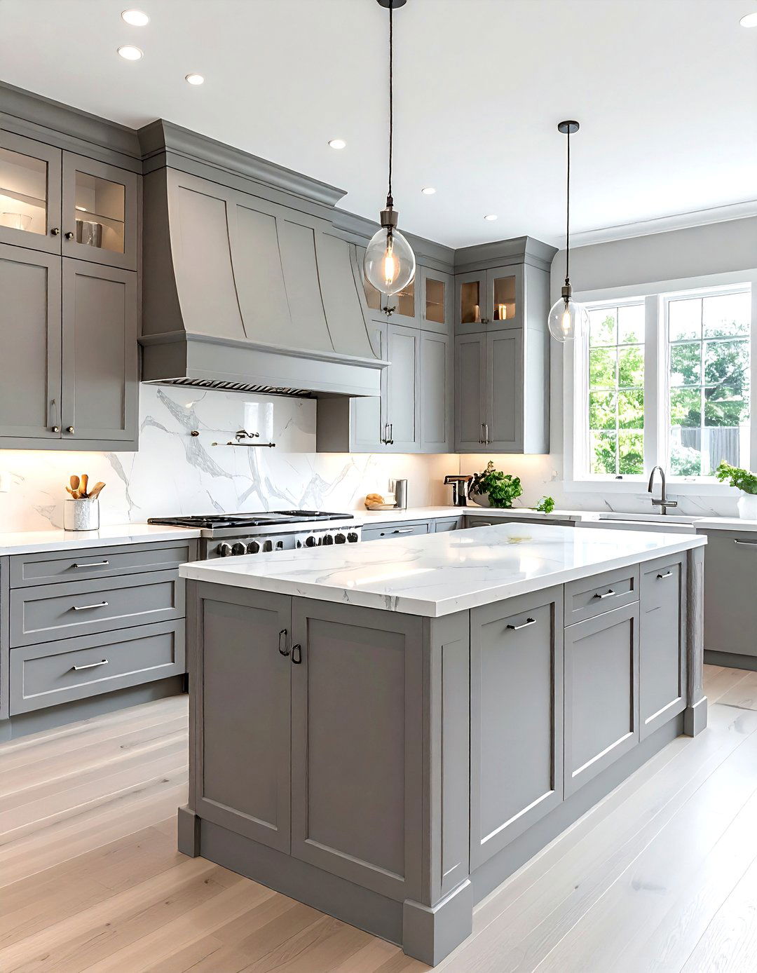 Gray Kitchen Cabinets - 30 one-wall kitchen ideas