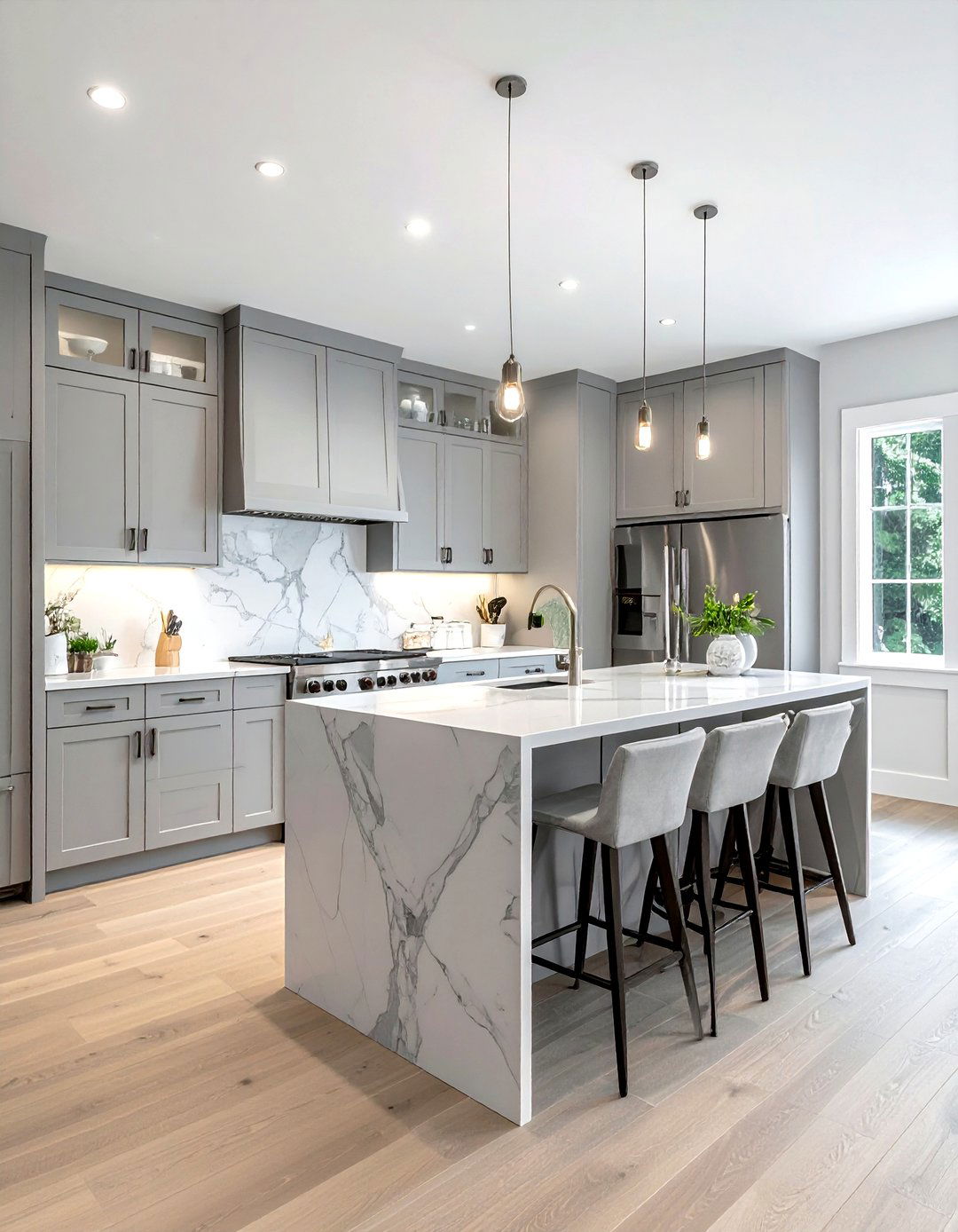 Gray Kitchen Cabinets - 30 Lowes kitchen ideas