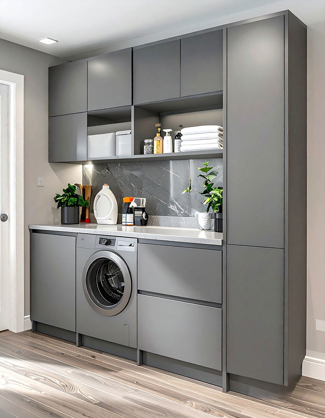 Gray Kitchen Utility Cabinet - 30 gray kitchen furniture ideas