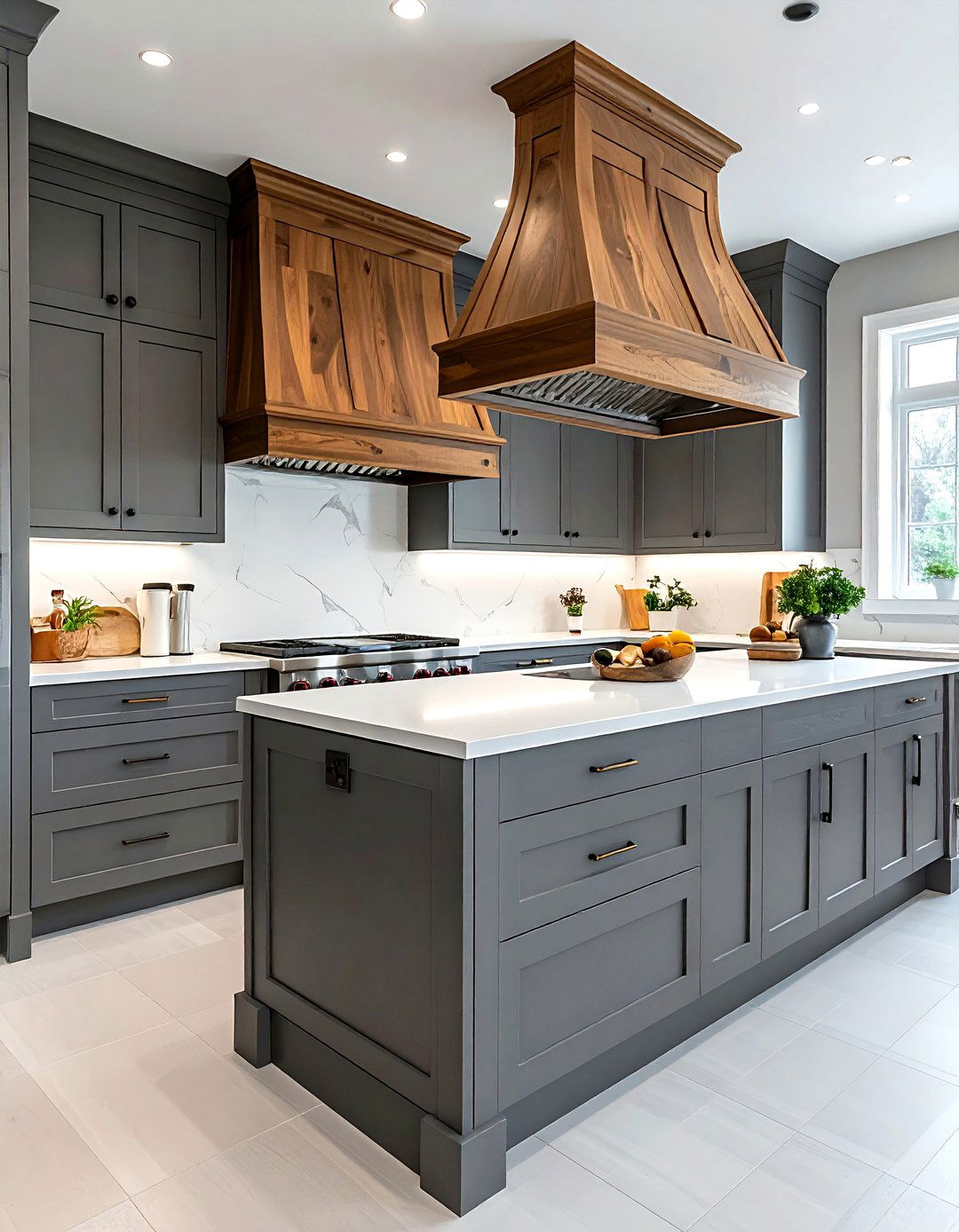 Gray Kitchen Wood Hood - 30 wood hood kitchen ideas