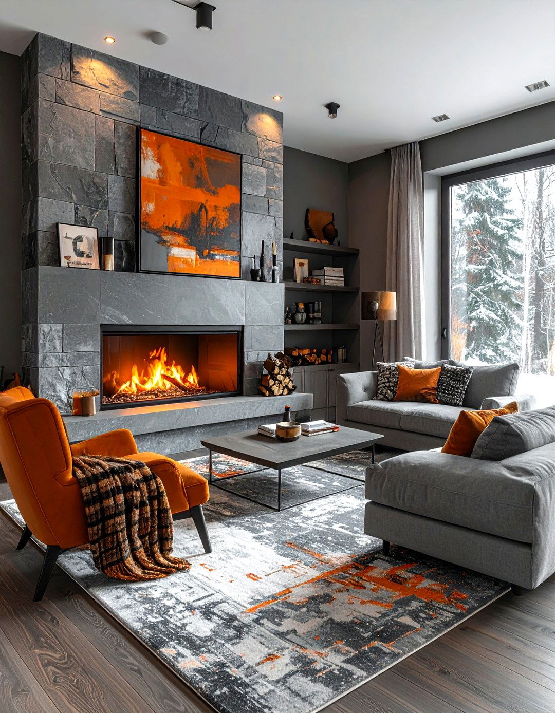 Gray Living Room With Fireplace - 30 gray living room design ideas