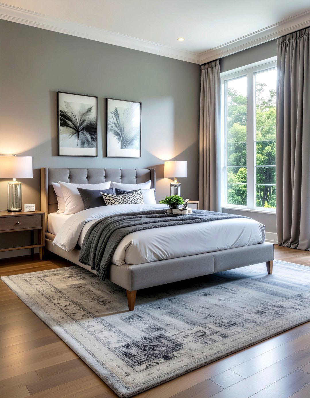 Gray Monochrome Bedroom - 30 cool gray bedroom ideas