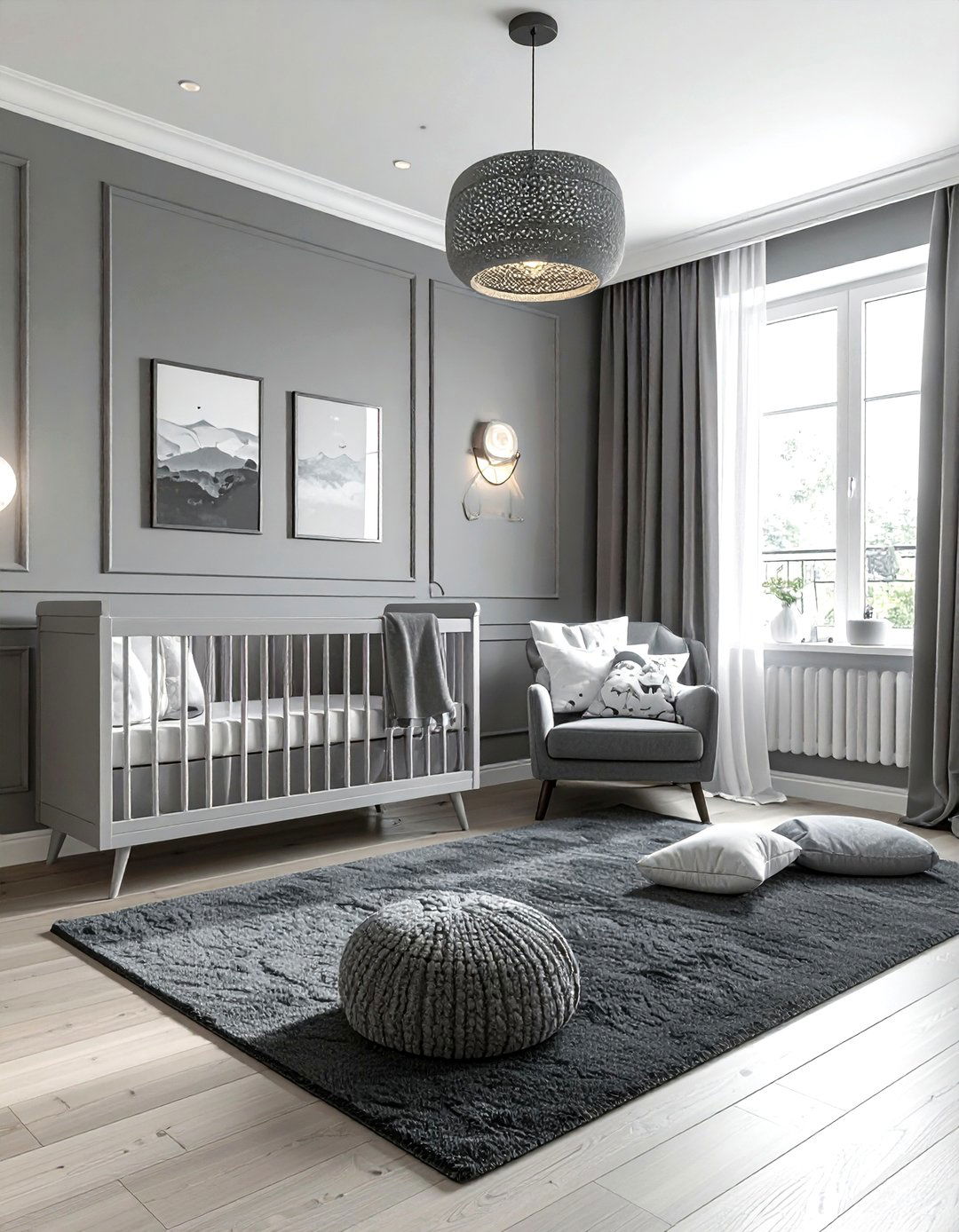 Gray Nursery Theme - 30 newborn bedroom ideas