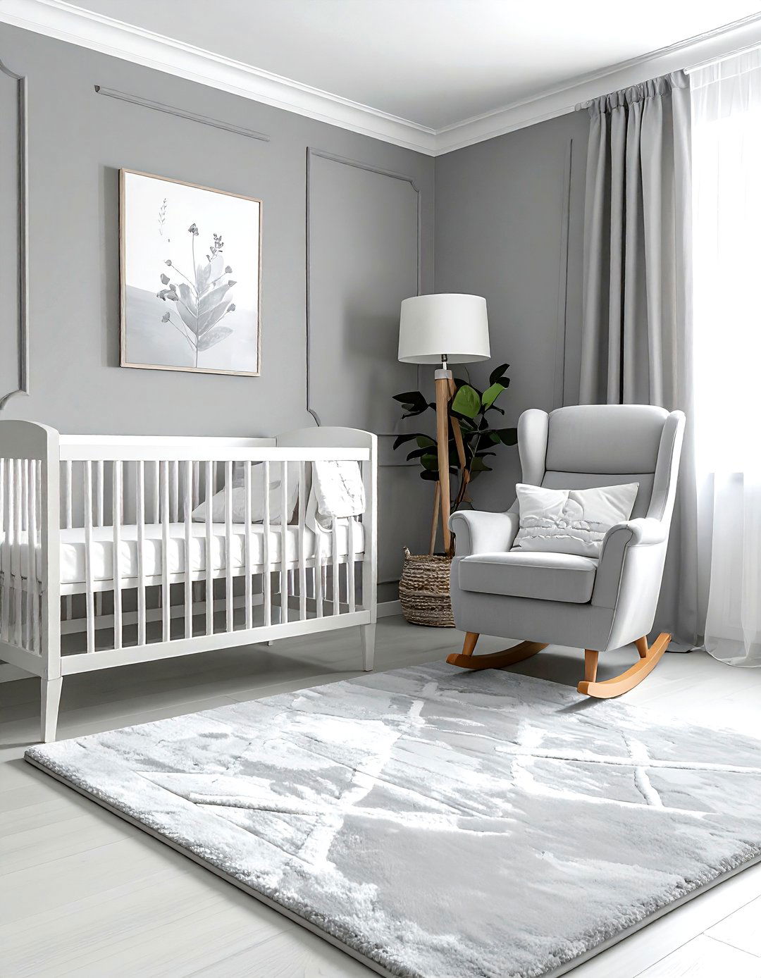 Gray Nursery - 30 gray bedroom ideas