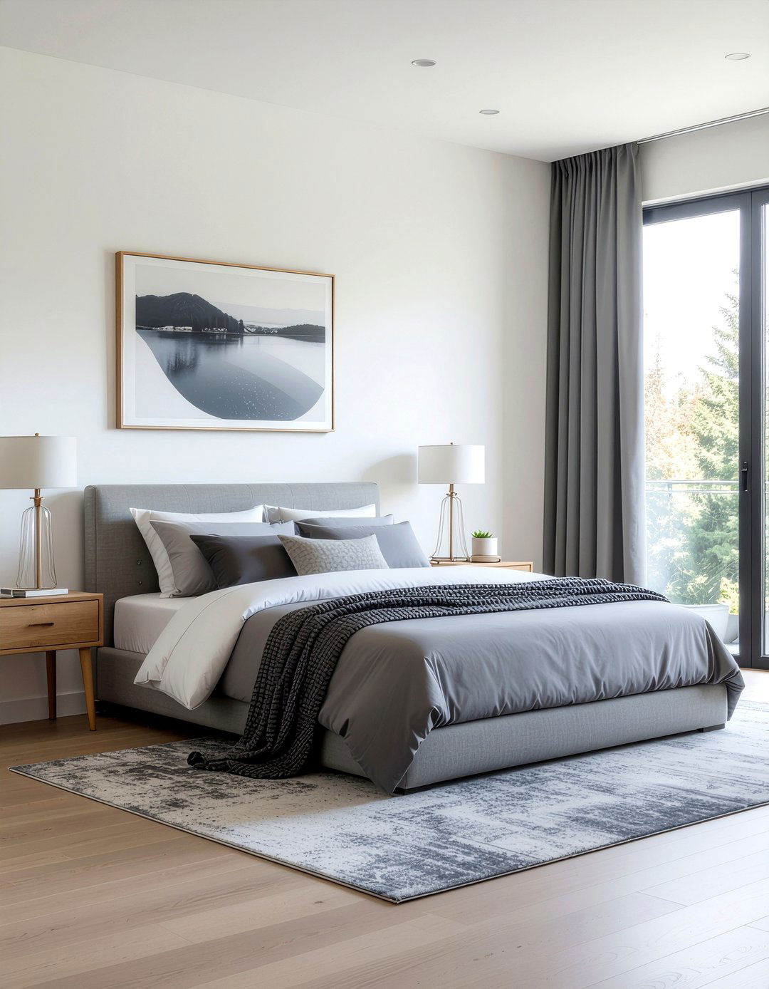 Gray Ombre Bedding - 30 bedroom gray bedding ideas