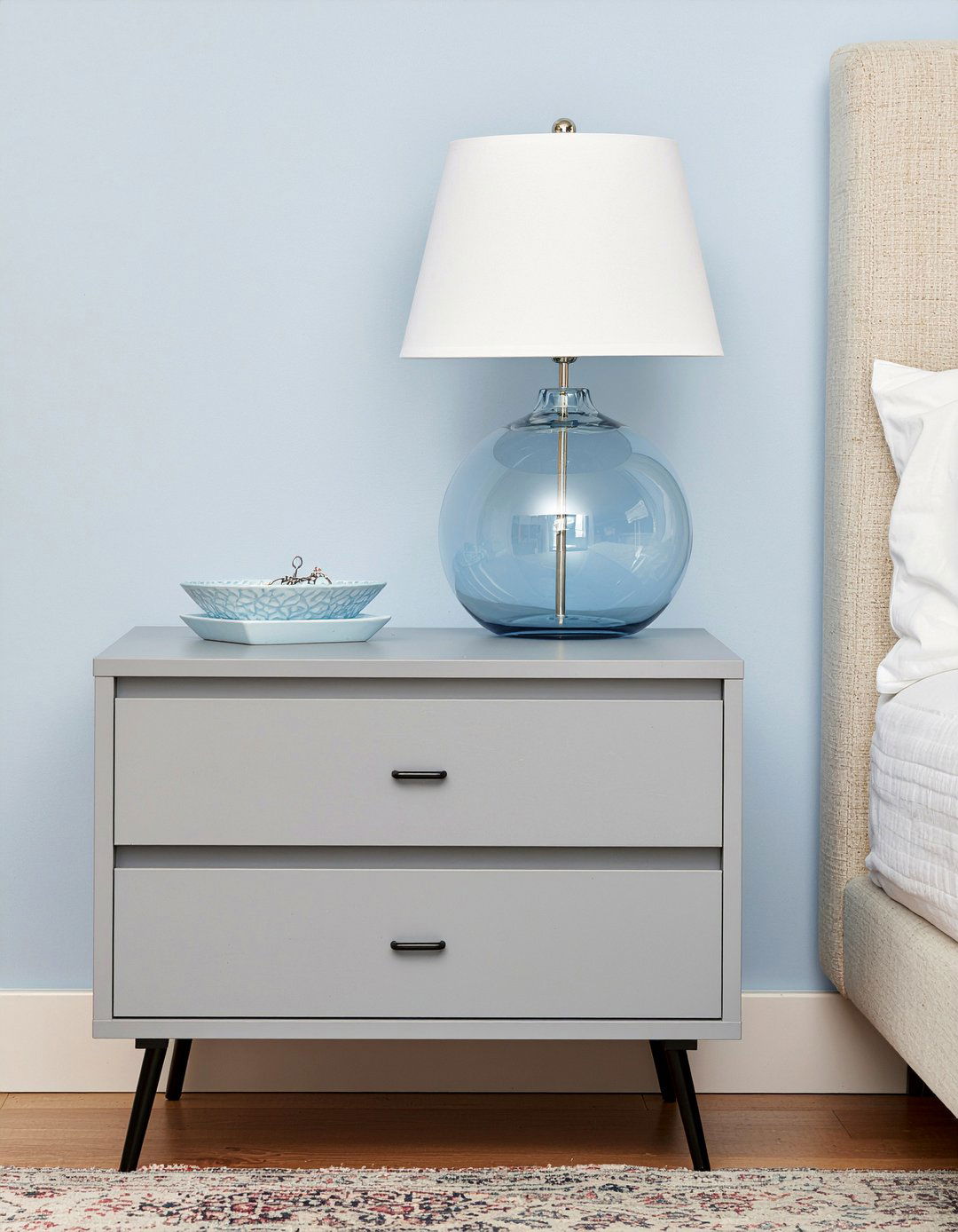 Gray Painted Pine Nightstand - 30 bedroom pine furniture ideas
