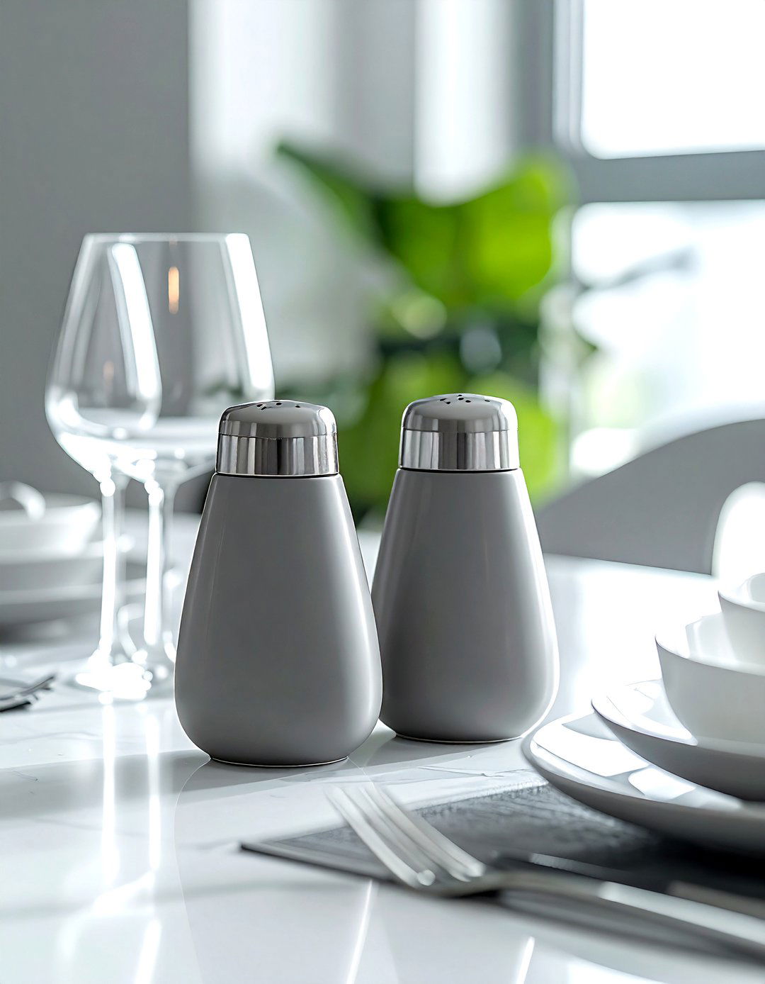 Gray Salt And Pepper Shakers - 30 gray dining room accessories ideas