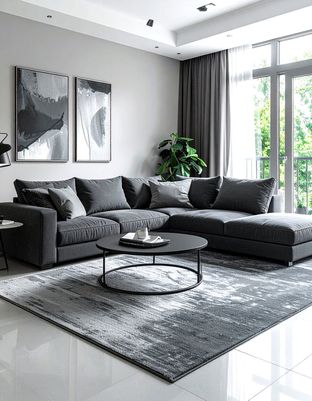 Gray Sectional Living Room - 30 gray living room ideas