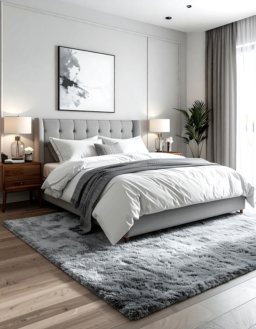 Gray Shag Rug Bedroom - 30 shag rug ideas