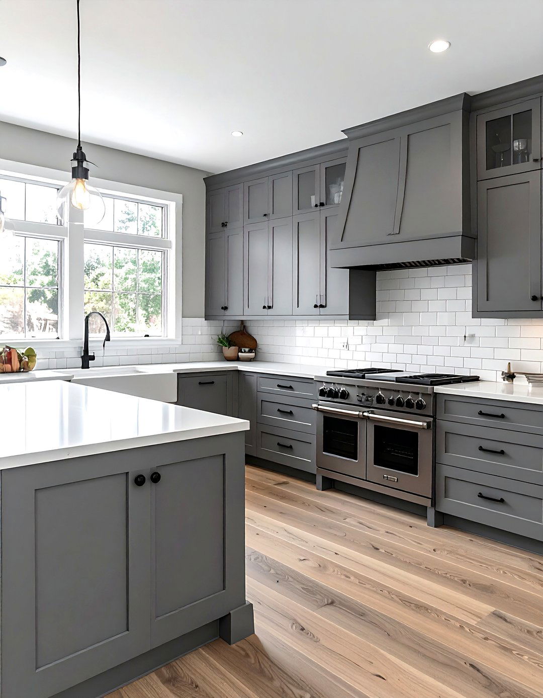 Gray Shaker Cabinets - 30 gray kitchen furniture ideas