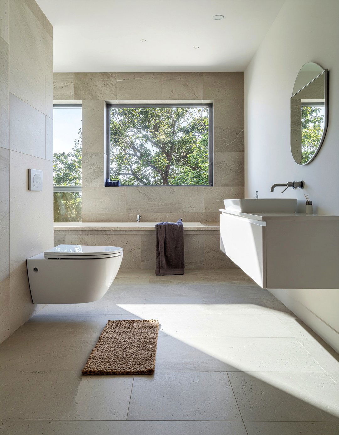 Gray Slate Bathroom Floor - 30 rustic modern bathroom ideas