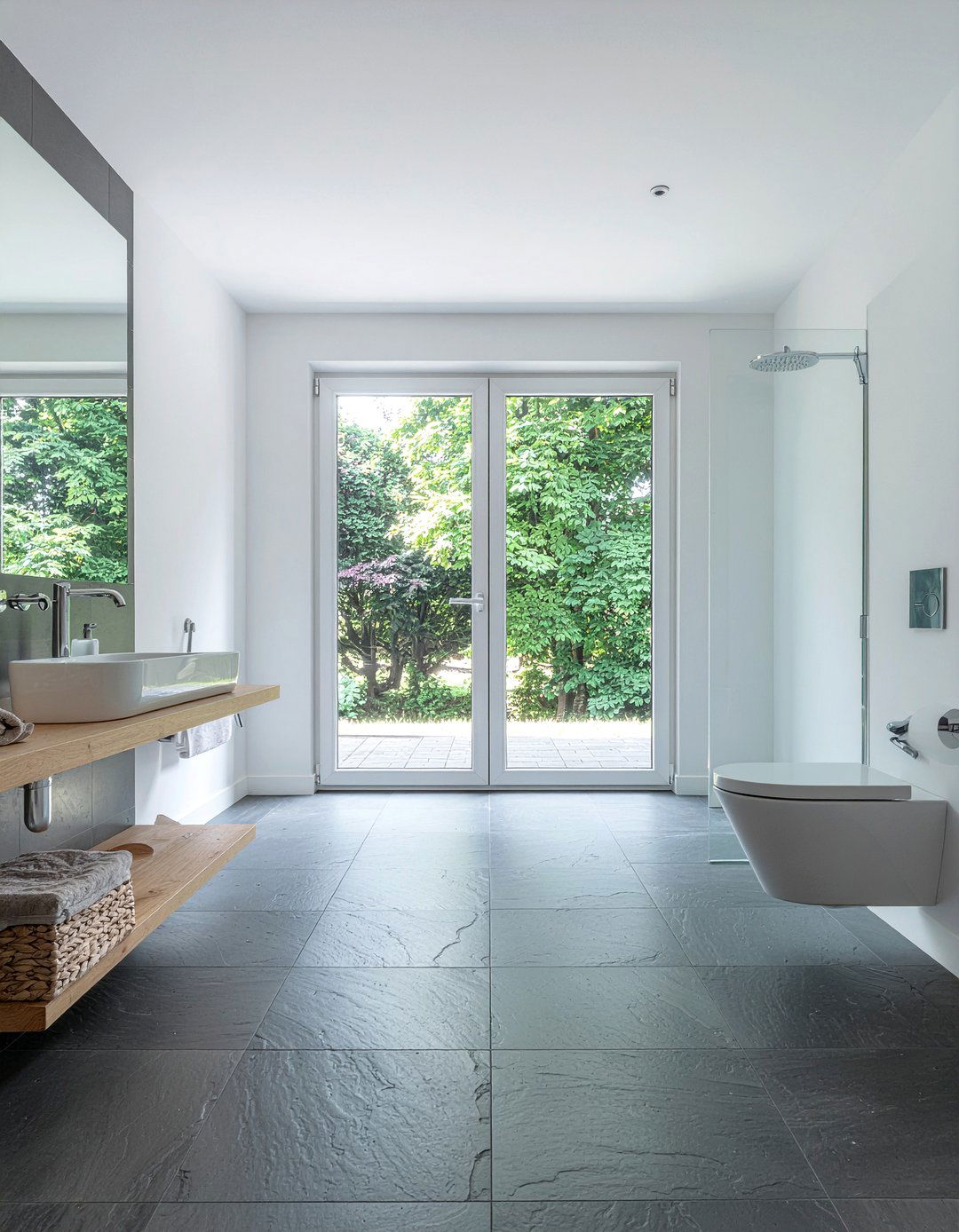 Gray Slate Bathroom Floor - 30 Scandinavian bathroom ideas