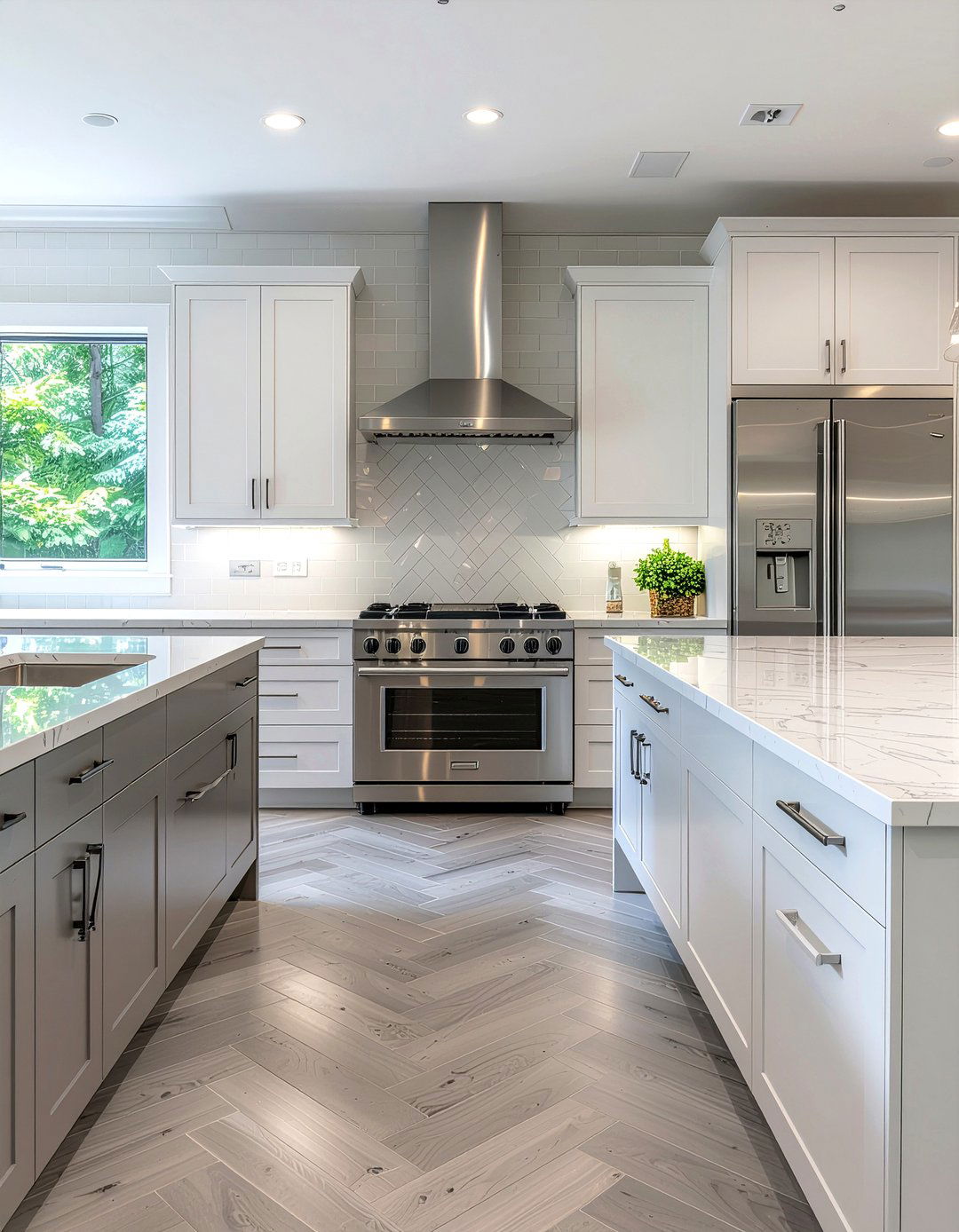 Gray Subway Tile Herringbone - 30 herringbone backsplash kitchen ideas