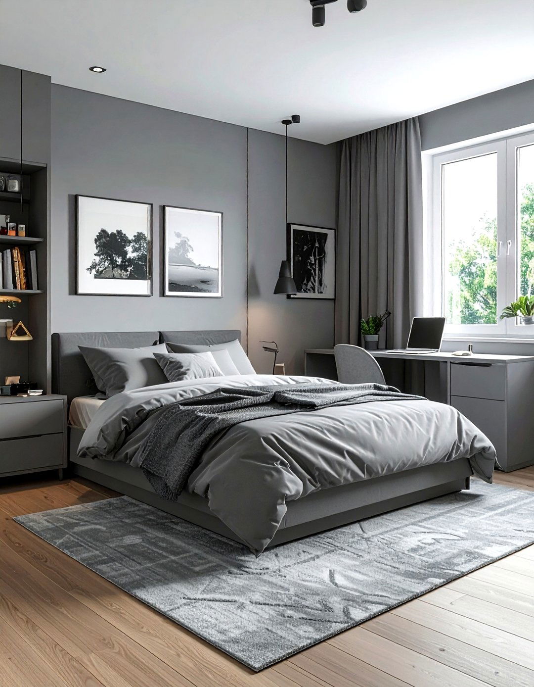 Gray Teen Bedroom - 30 minimalist gray bedroom ideas