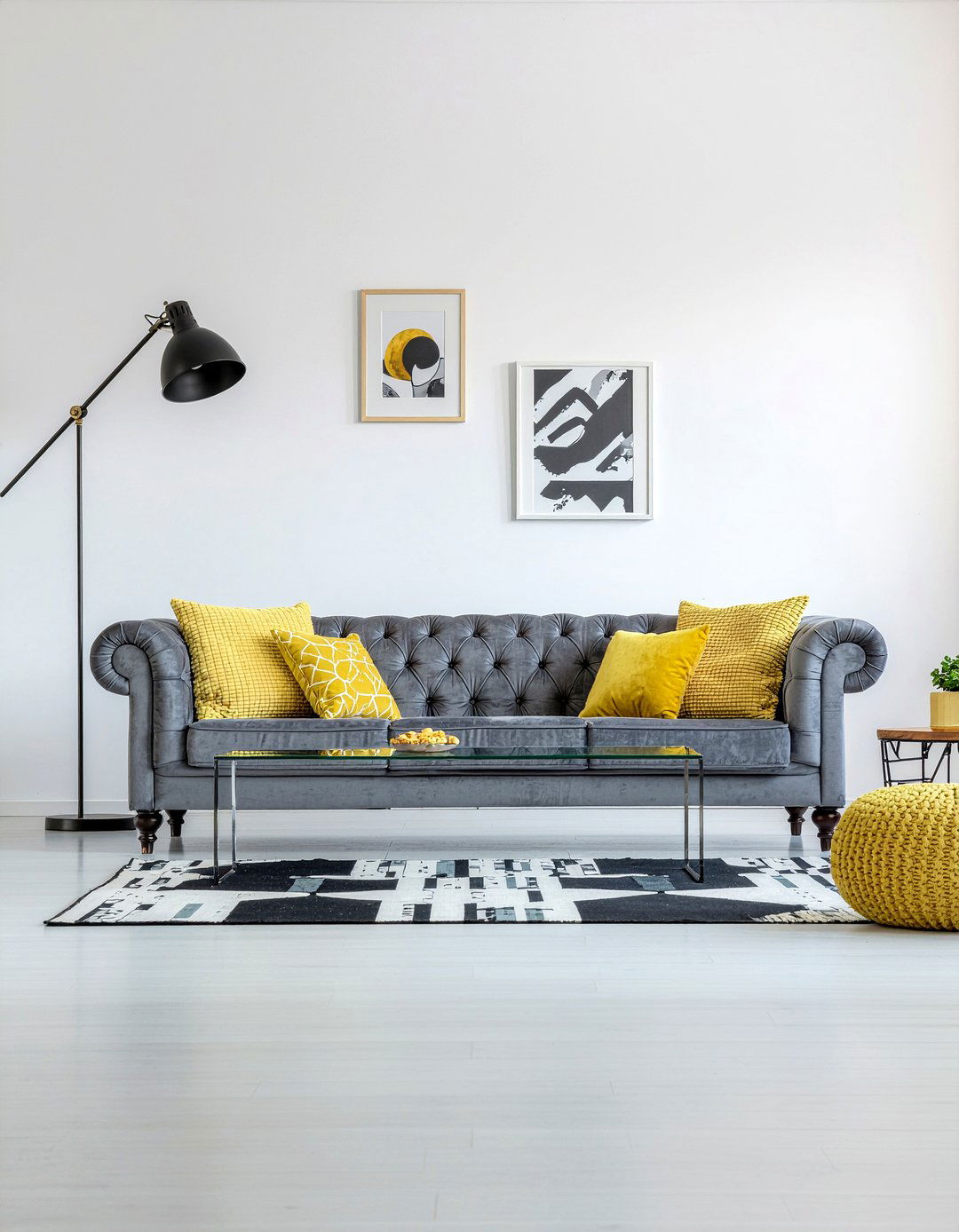 Gray Tuxedo Sofa - 30 living room tuxedo sofa ideas