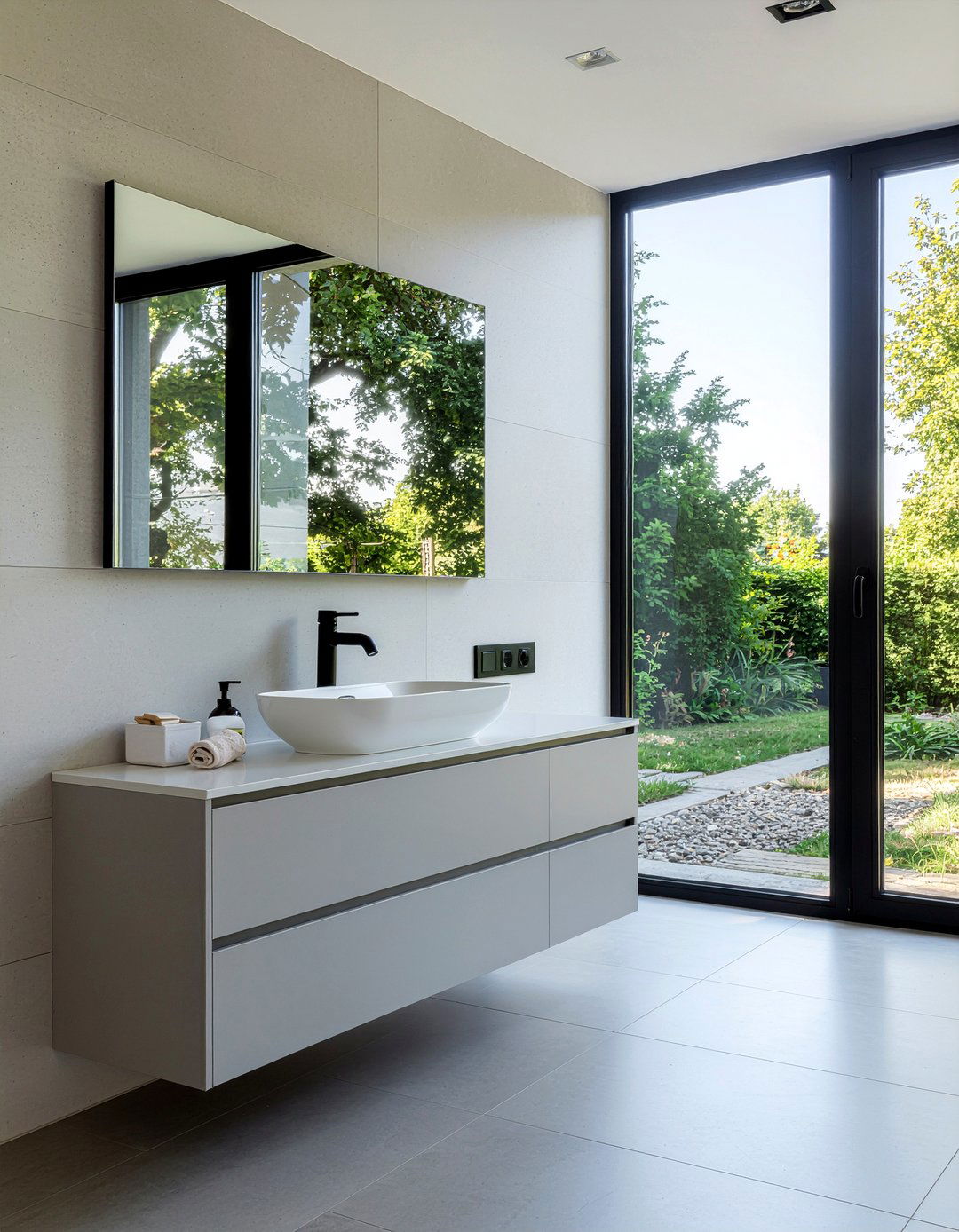 Gray Vanity - 30 New England bathroom ideas