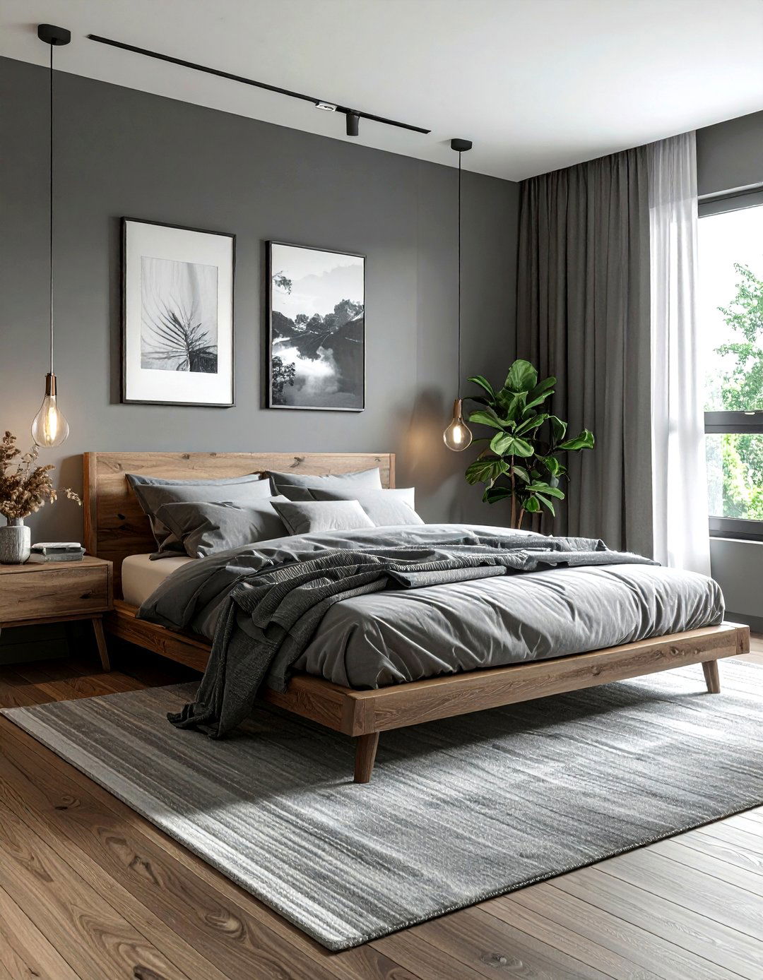 30 Minimalist Gray Bedroom Ideas for a Calm Atmosphere