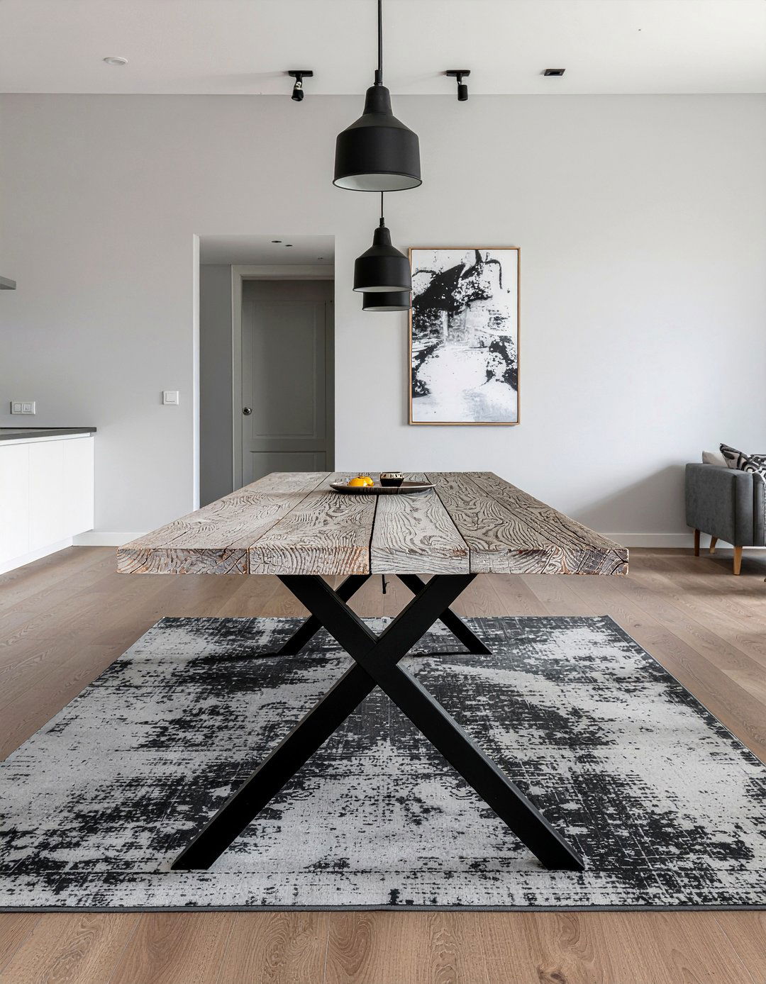 Gray Wood Dining Table - 30 industrial dining table ideas