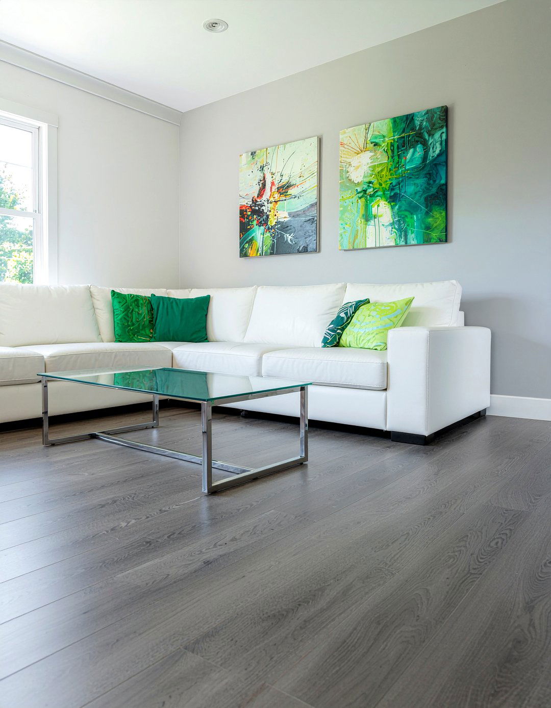 Gray Wood Vinyl Plank - 30 living room vinyl flooring ideas