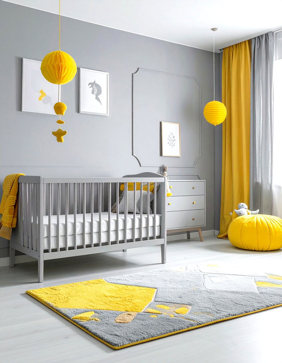 Gray Yellow Nursery Room Decor - 30 gray yellow bedroom ideas