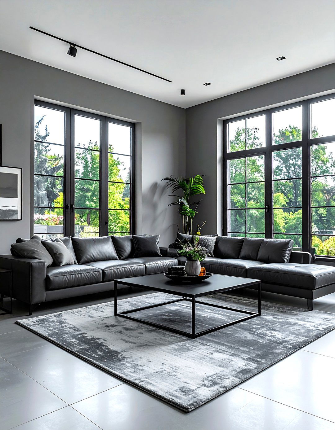 Gray and black living room - 30 modern gray living room ideas