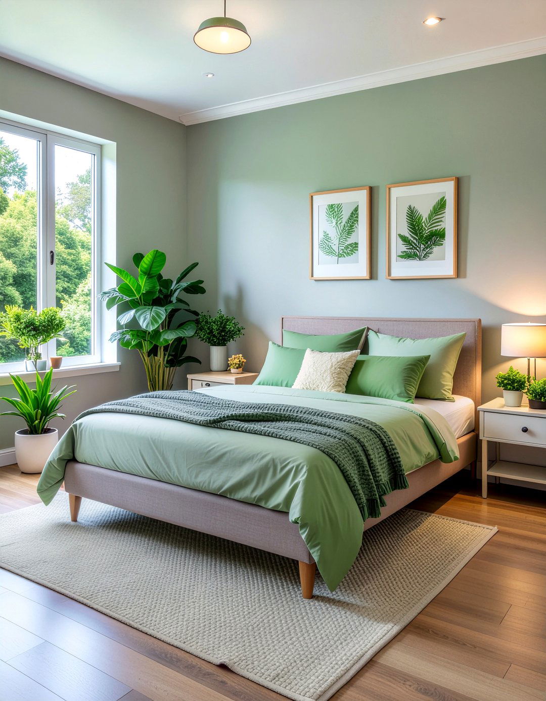 Gray and green bedroom - 30 bedroom gray walls