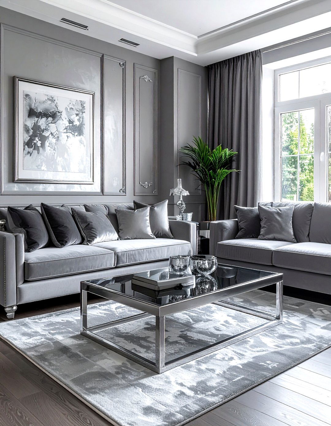 Gray and silver living room - 30 modern gray living room ideas