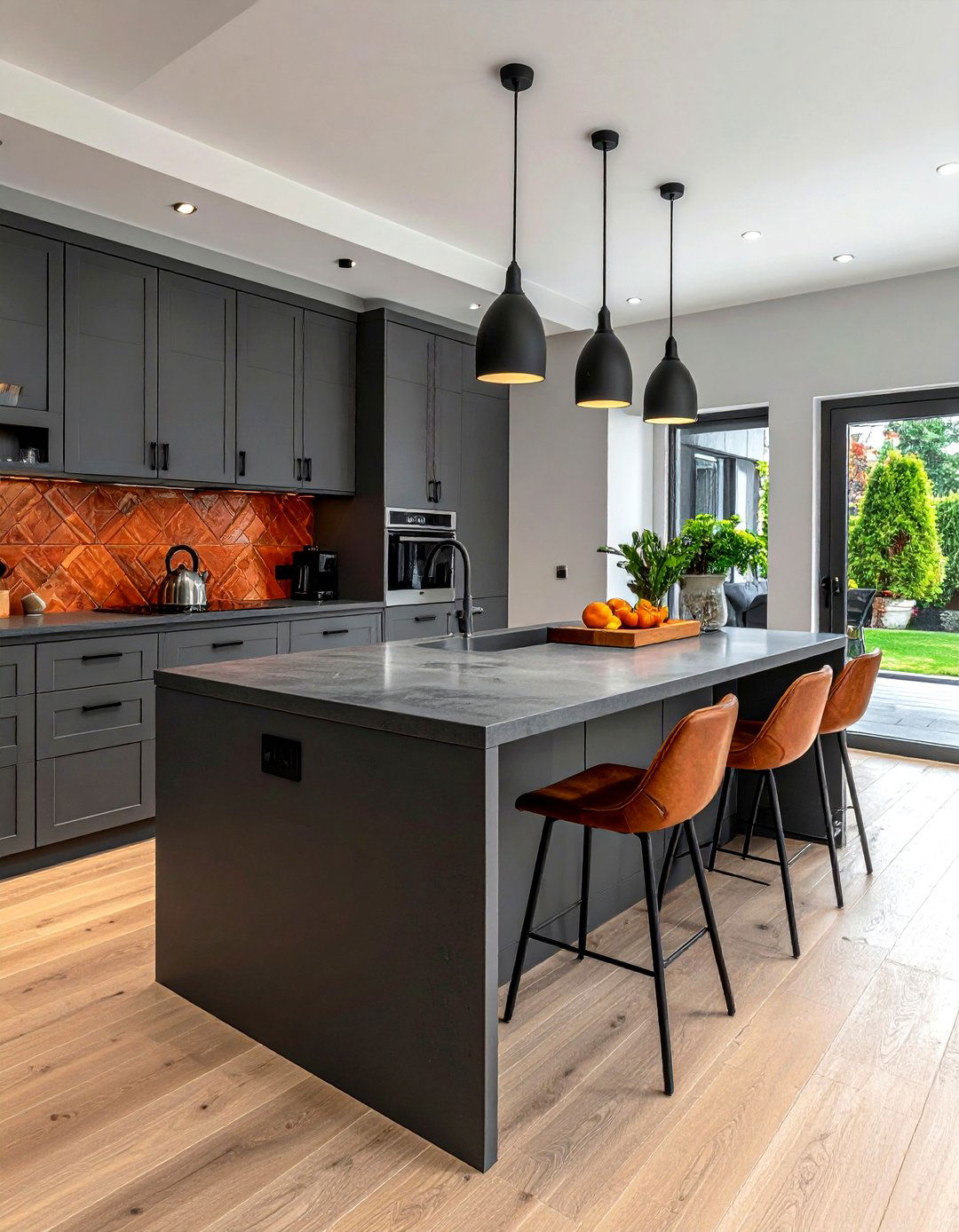 Gray and terracotta kitchen - 30 terracotta kitchen ideas