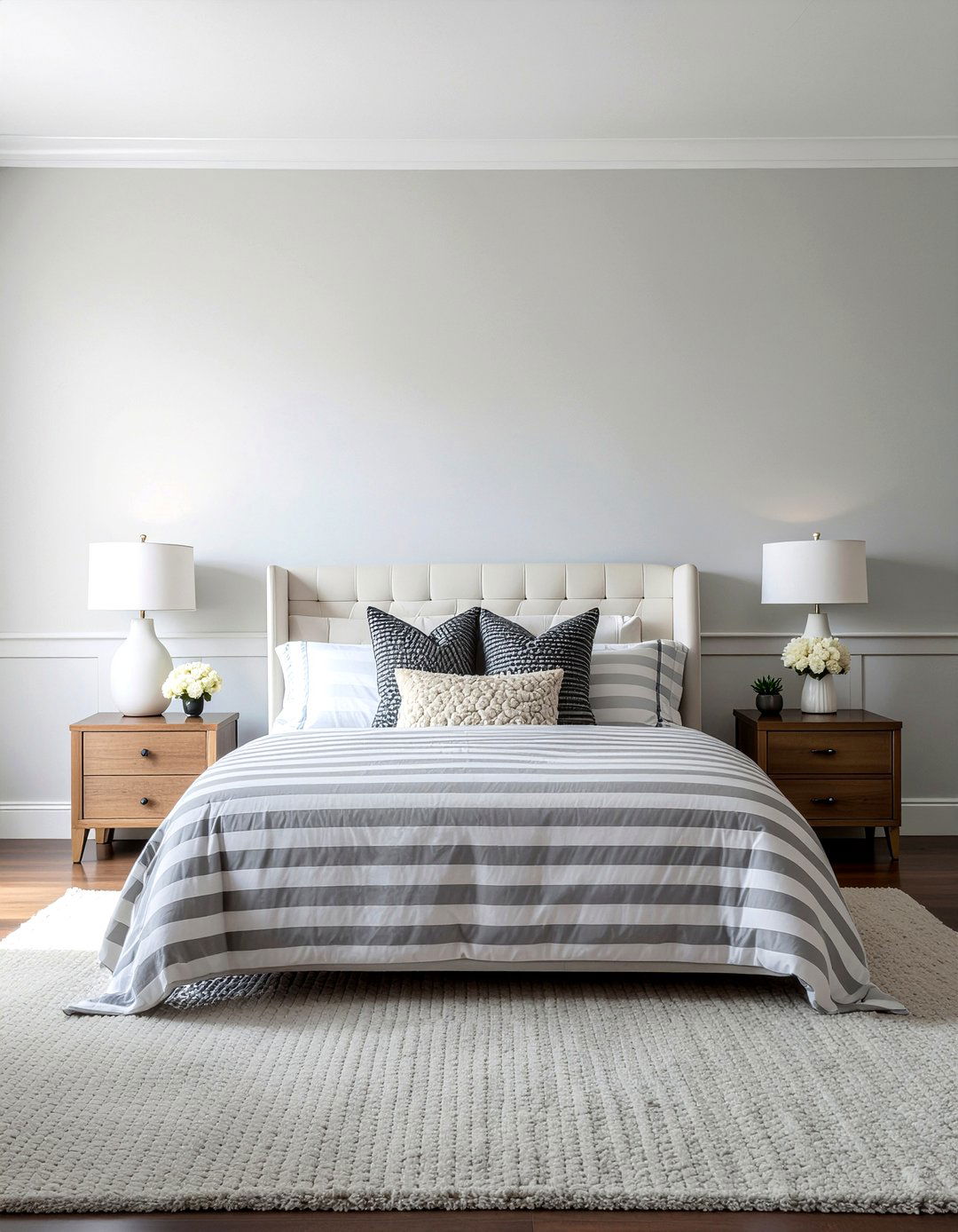 Gray and white bedroom - 30 bedroom gray walls