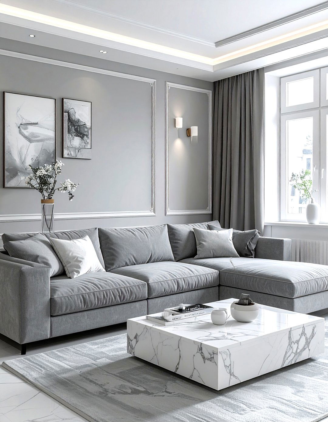 Gray and white living room - 30 contemporary gray living room ideas