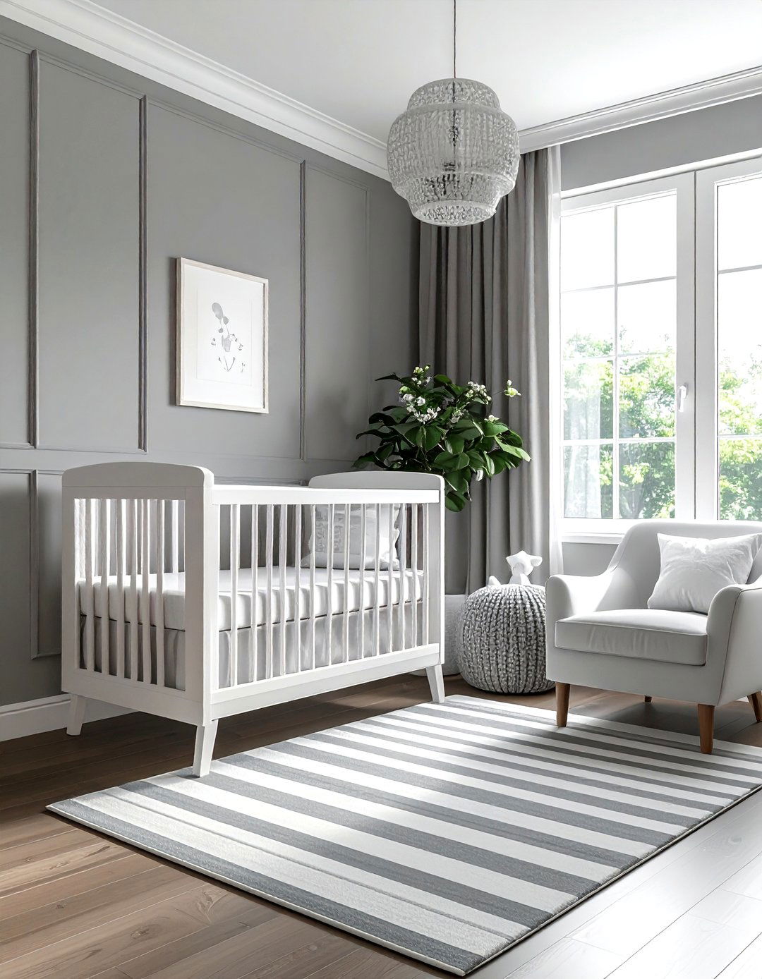 Gray and white nursery - 30 gray decor ideas