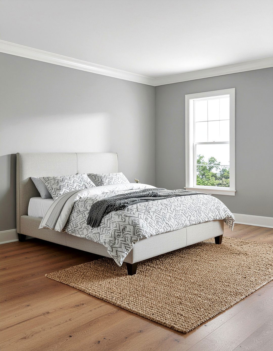 Gray bedroom white trim - 30 warm gray bedroom ideas