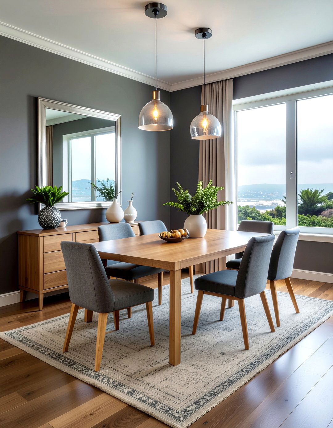 Gray dining room - 30 New England dining room ideas