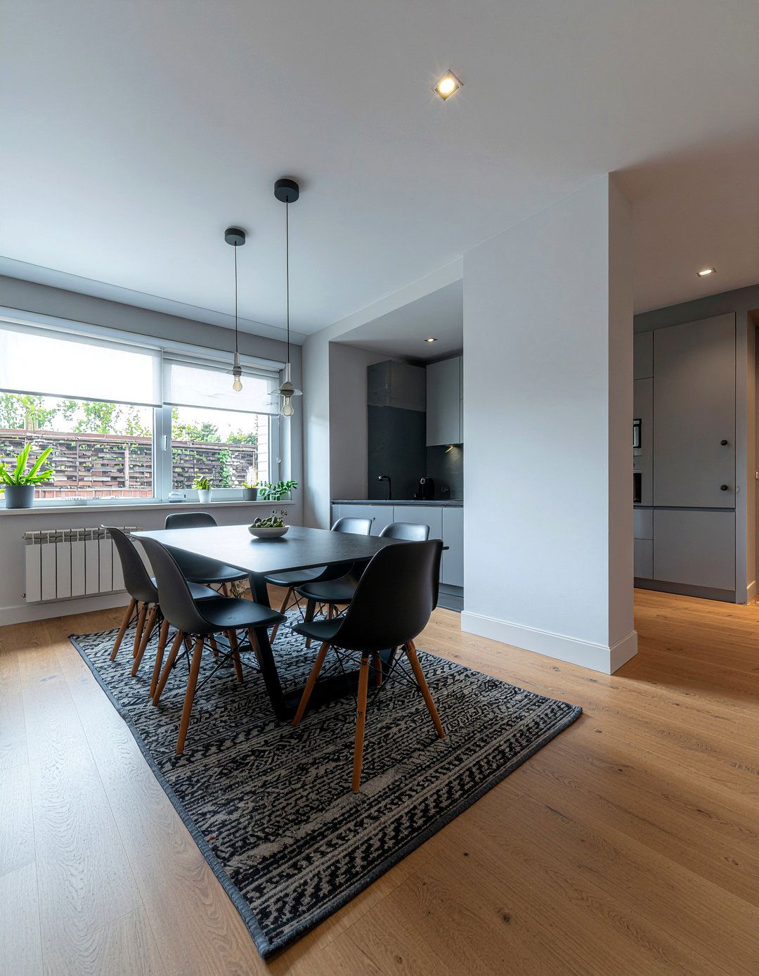 Gray dining room open floor plan - 30 dark gray dining room ideas