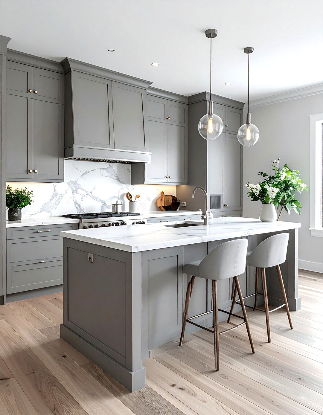 Gray kitchen cabinets - 30 Property Brothers kitchen ideas