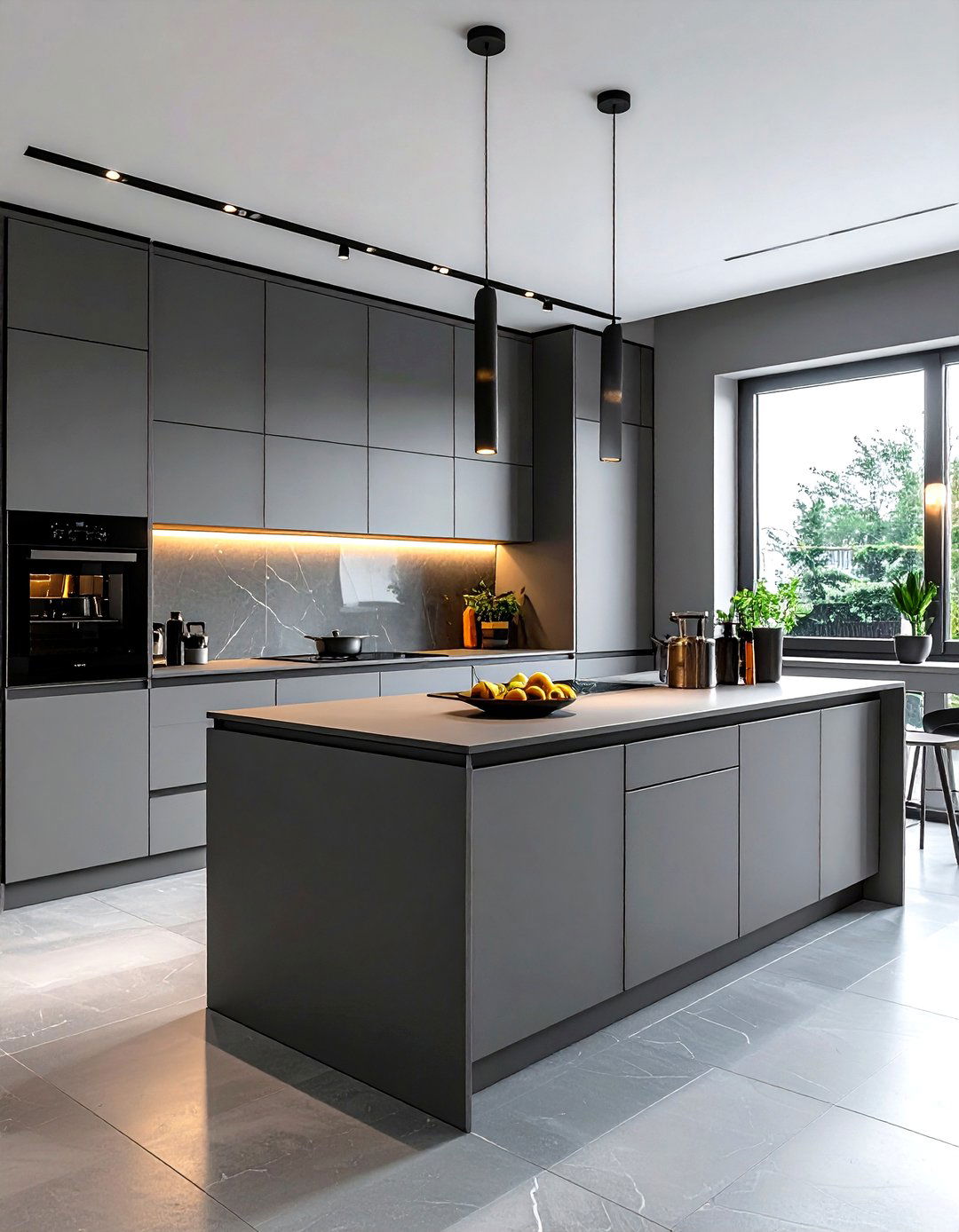 Gray kitchen minimalist design - 30 gray kitchen decor ideas