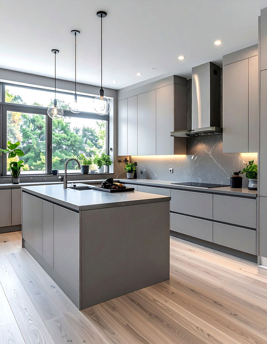 Gray kitchen with quartz countertops - 30 cool gray kitchen ideas