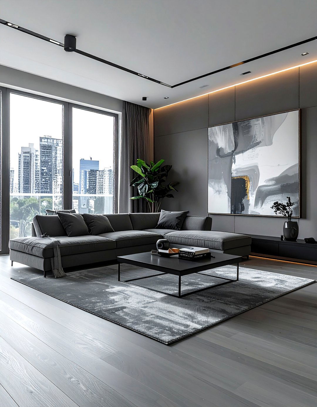 Gray minimalist apartment - 30 gray decor ideas