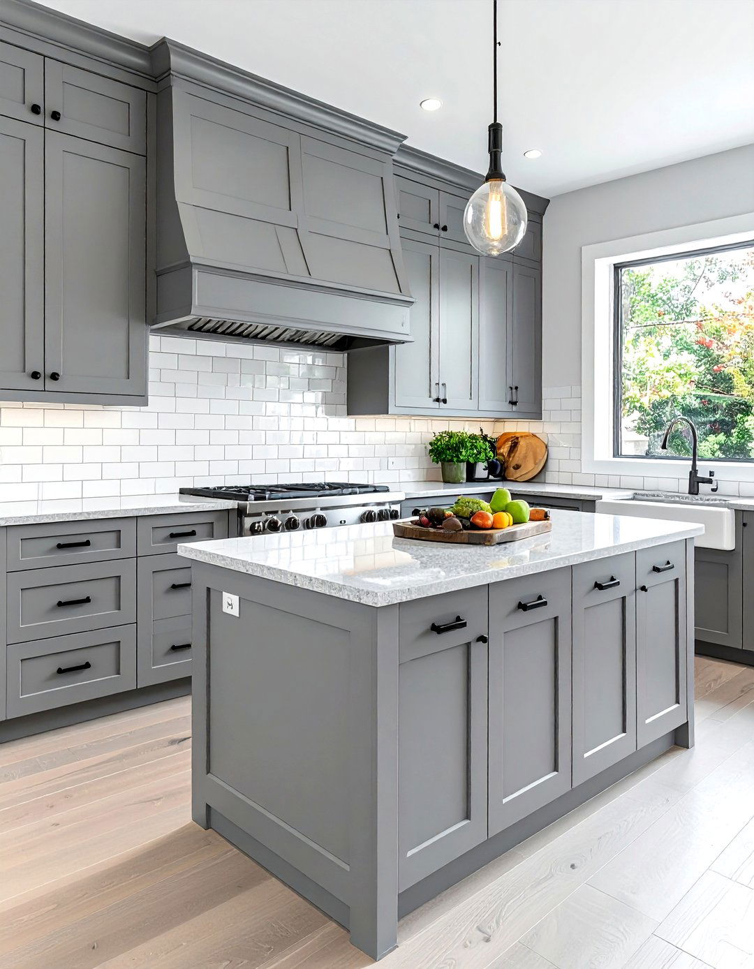 Gray shaker style cabinets - 30 cool gray kitchen ideas
