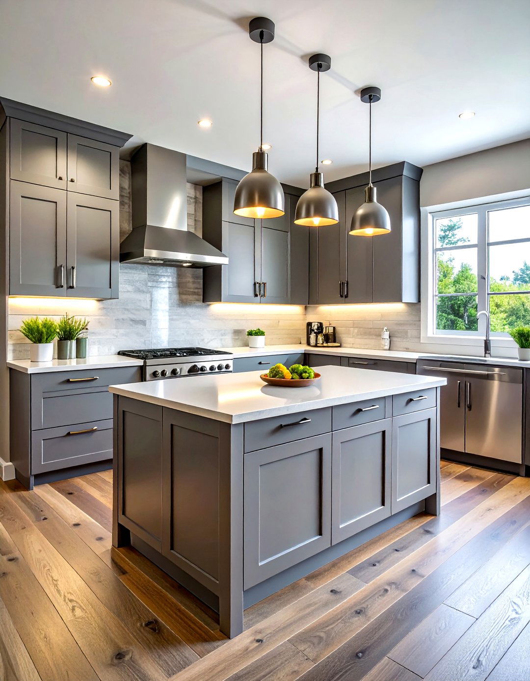 Gray stained maple cabinets - 30 maple kitchen cabinet ideas