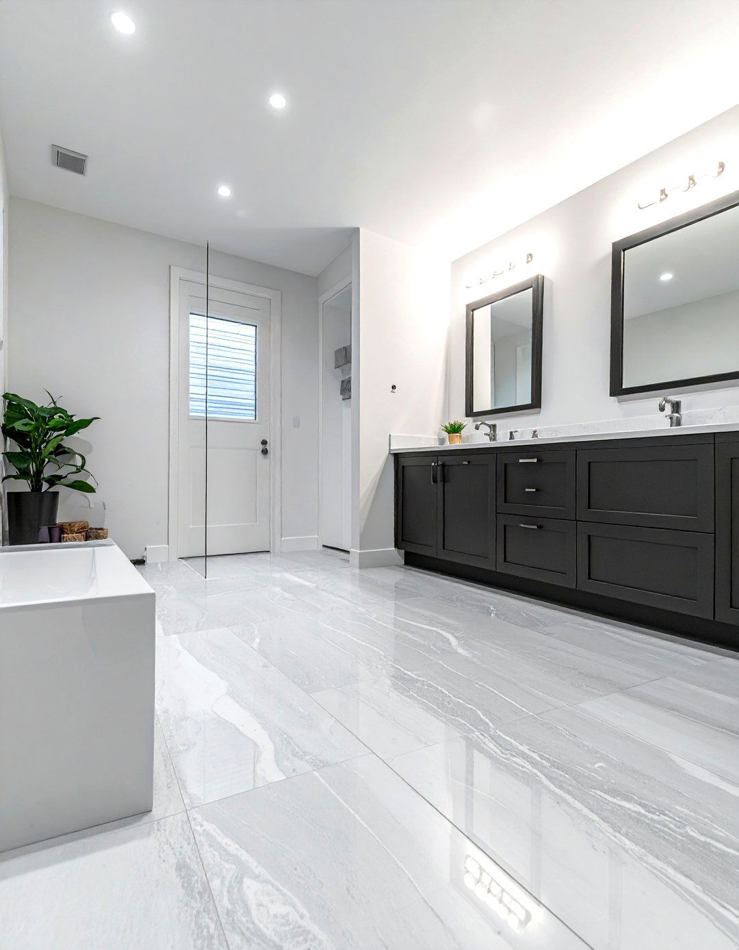 Gray travertine bathroom floor - 30 travertine tile bathroom ideas