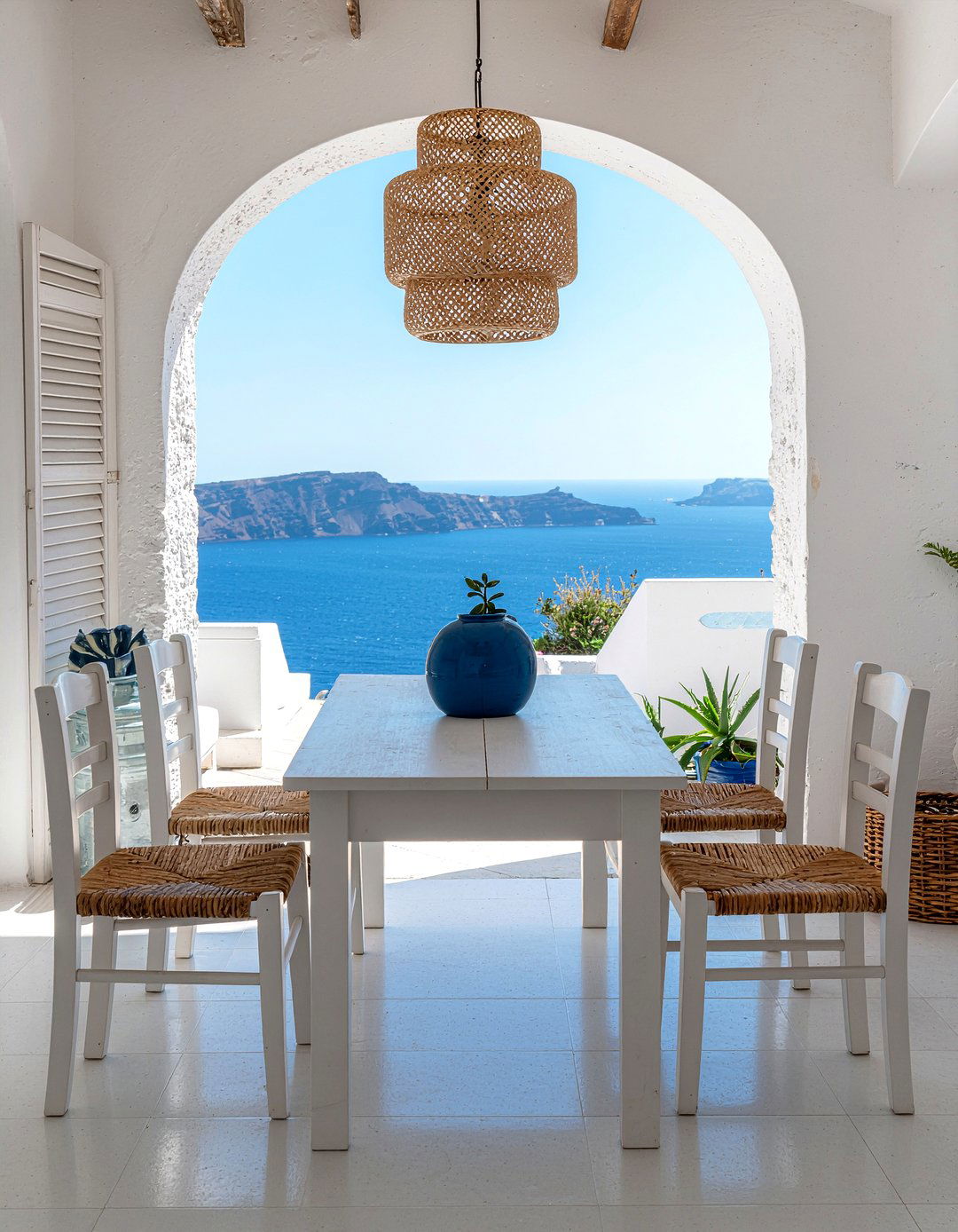 Greek Coastal Dining Room - 30 European inspired dining room ideas