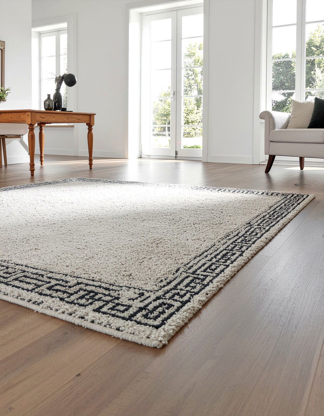 Greek key rug - 30 living room Regency furniture ideas