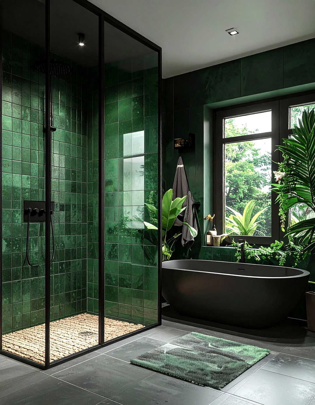 Green And Black Bathroom - 30 green bathroom decor ideas