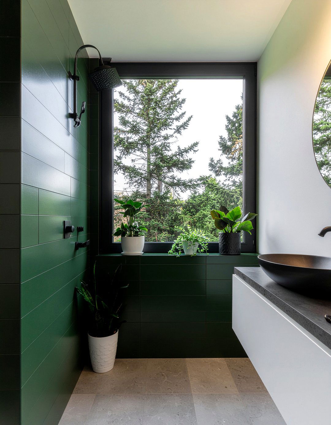 Green And Black Bathroom - 30 matte black bathroom ideas