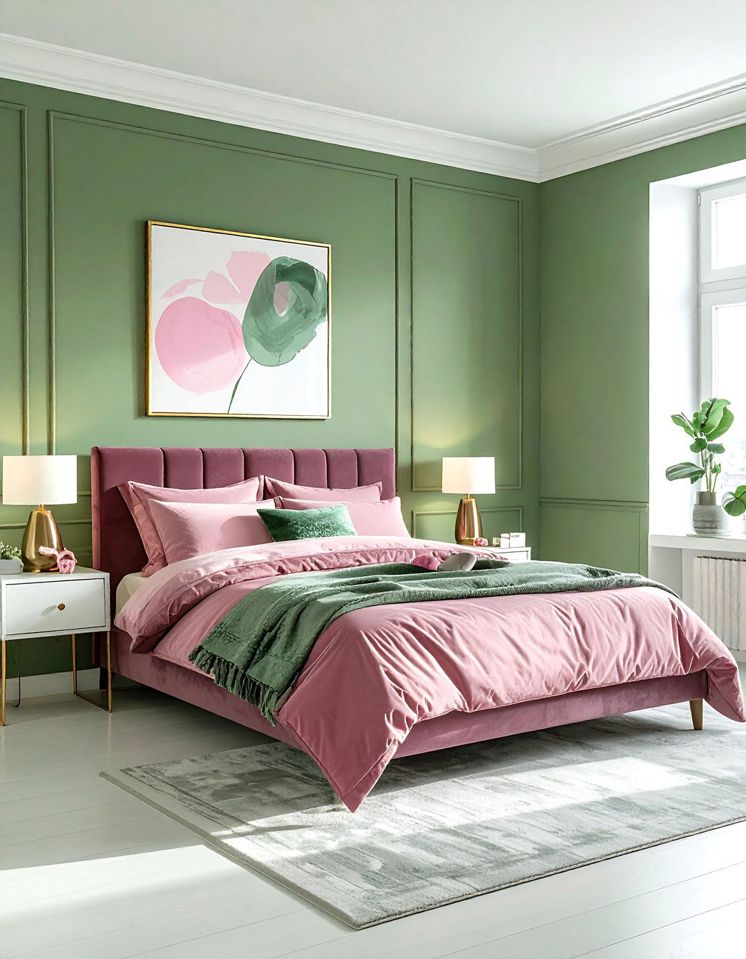 Green And Pink Bedroom - 30 contemporary green bedroom ideas