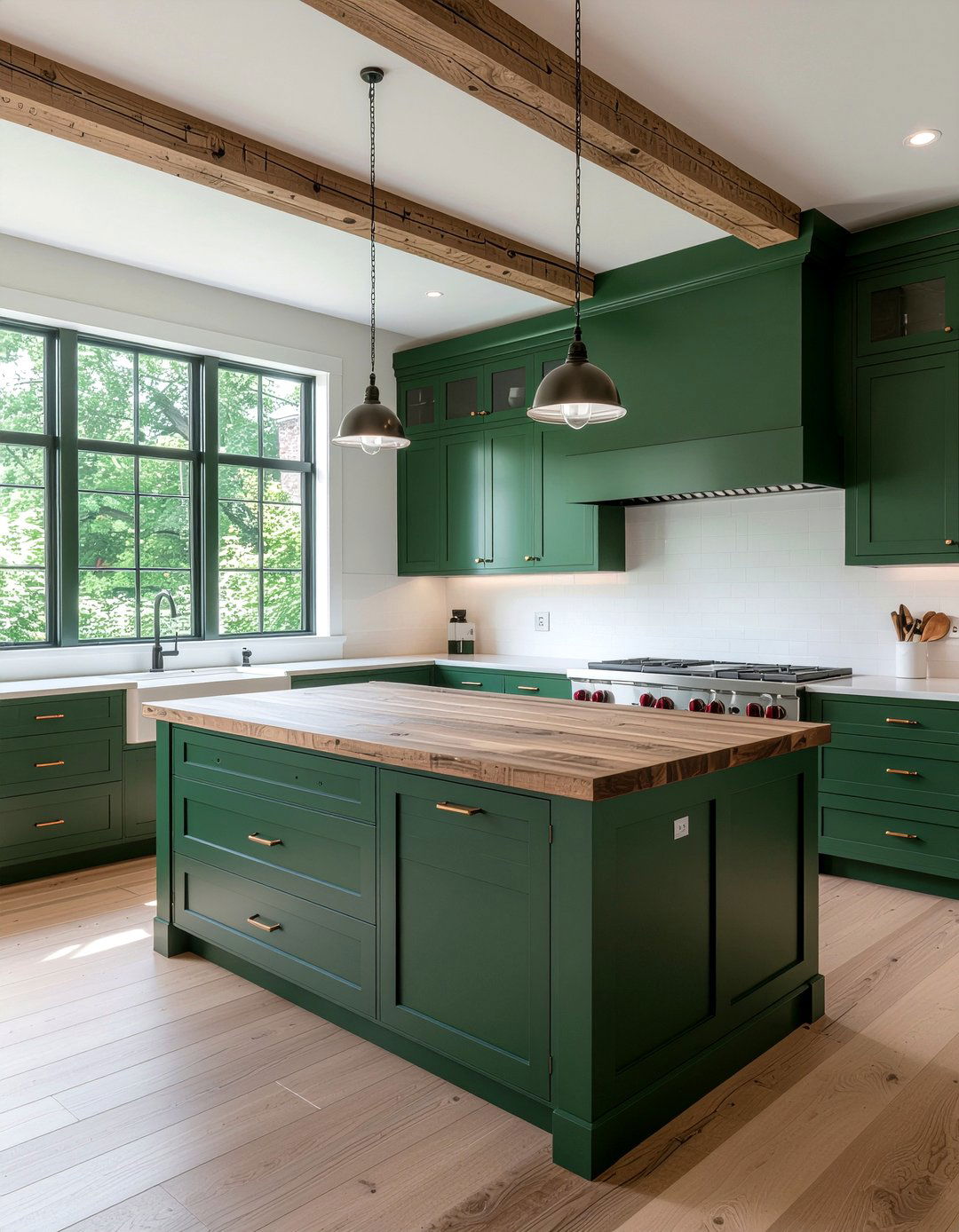 Green And Wood Kitchen - 30 green kitchen ideas