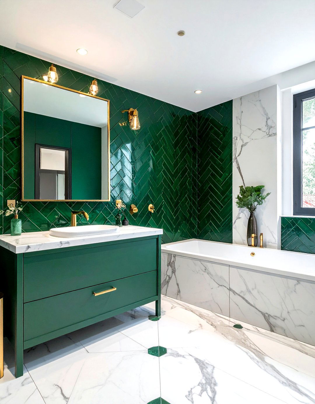 Green Bathroom Tile - 30 trending bathroom ideas