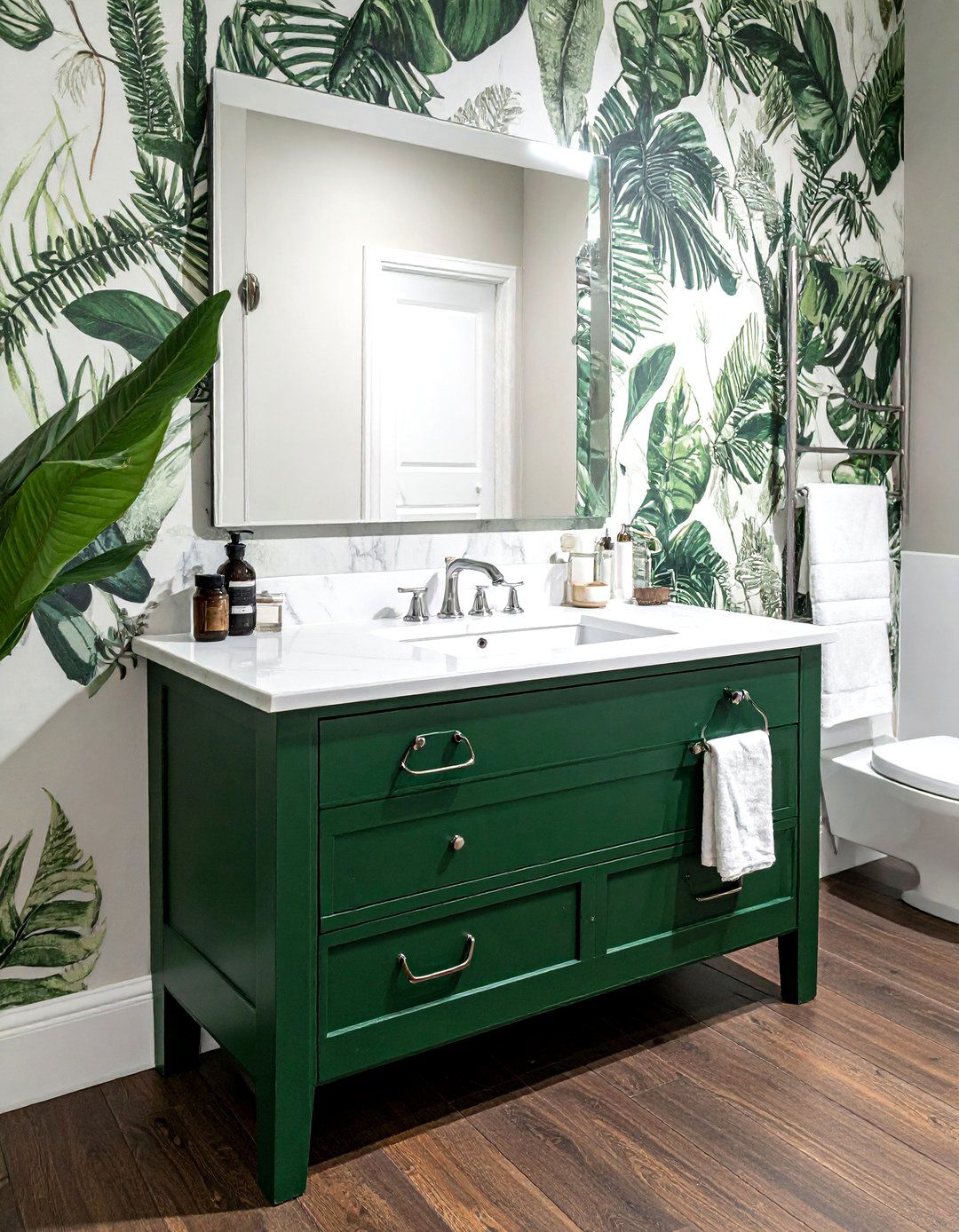 Green Bathroom Vanity - 30 bathroom vanity ideas