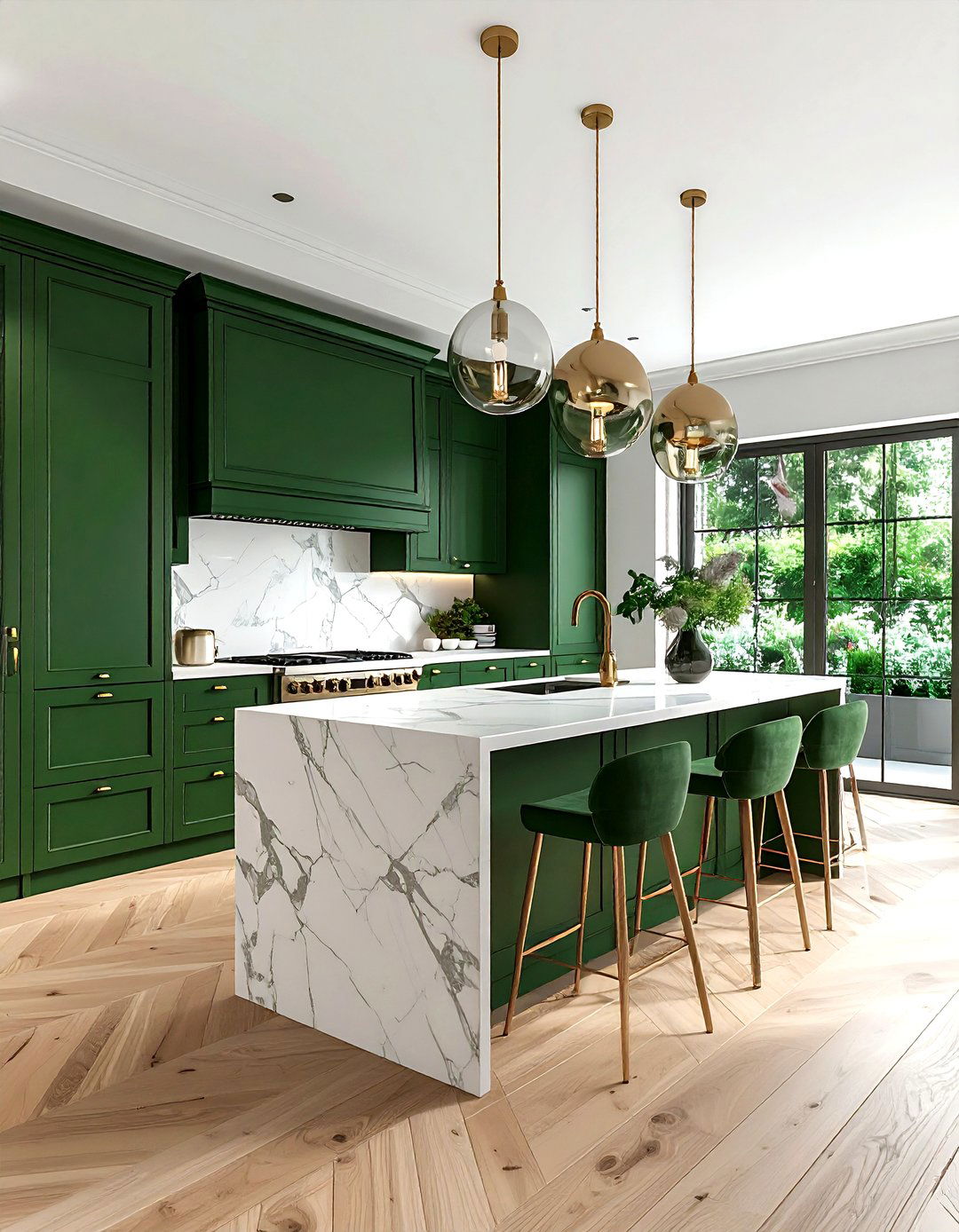 Green Cabinetry - 30 editor's choice kitchen ideas